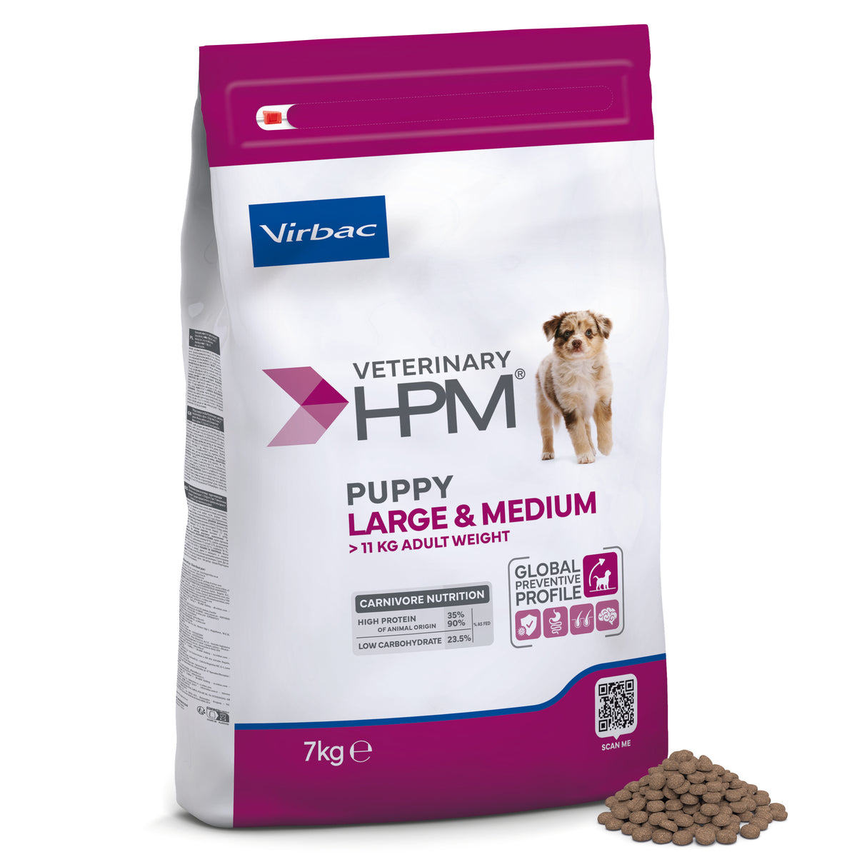 Virbac Veterinary HPM Puppy Large & Medium koiralle 7 kg PÄIVÄYSTARJOUS