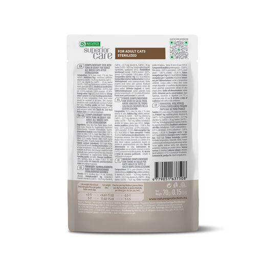 Nature's Protection Superior Care Sterilised Tonnikala 70 g MAISTELUPAKKAUS