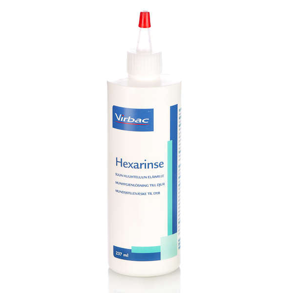 Hexarinse liuos 237 ml koiralle ja kissalle