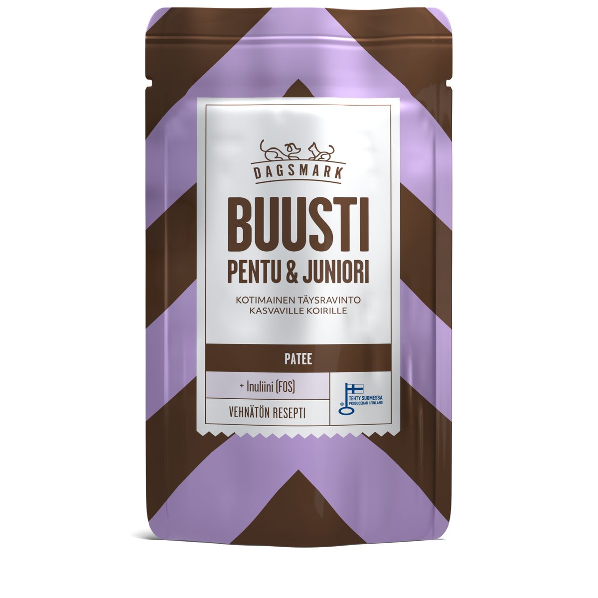Dagsmark BUUSTI Pentu & Juniori patee 90 g koiralle