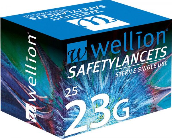 Wellion kertakäyttölansetit 23G
