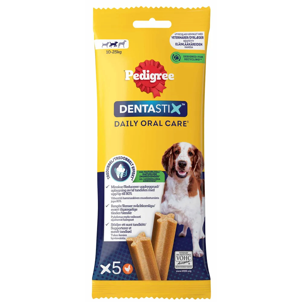 Pedigree Dentastix M 10 - 25 kg koiralle