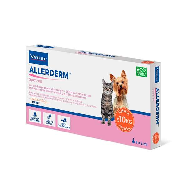 Allerderm Spot-On kissalle ja koiralle 6 x 2 ml