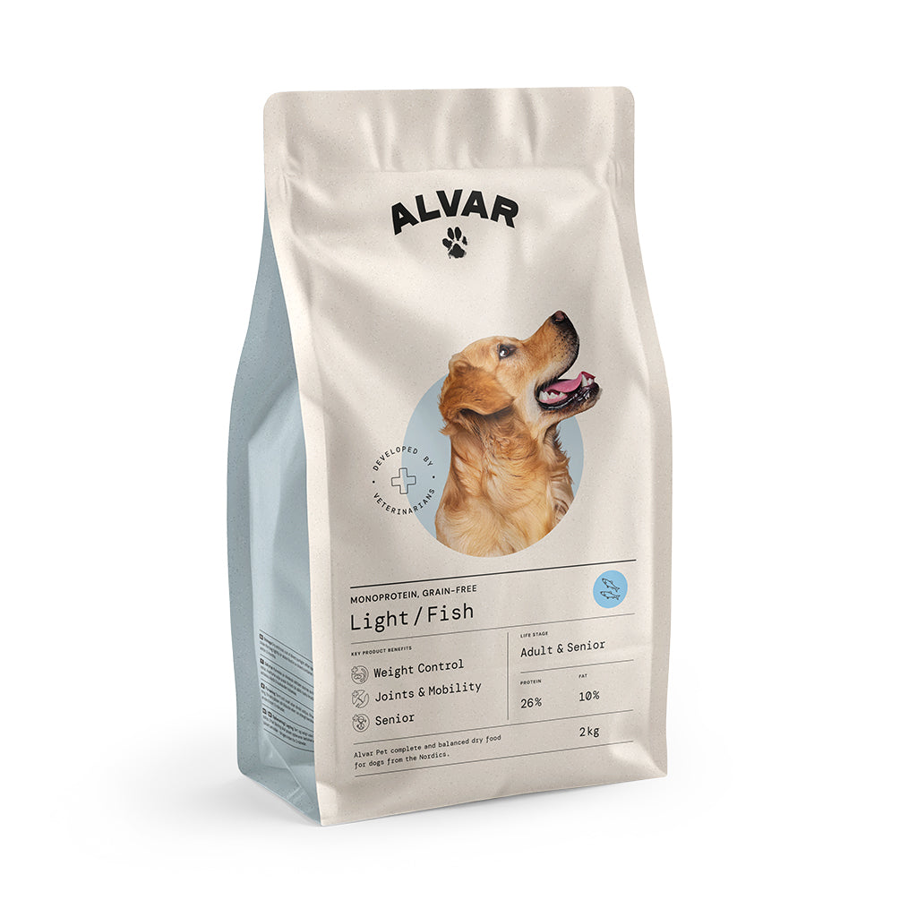 Alvar Pet Light/Fish koiran kuivaruoka