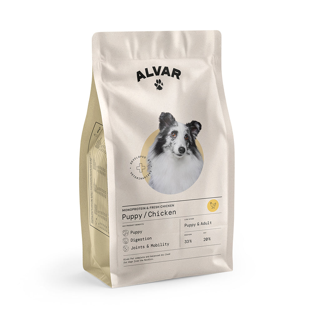 Alvar Pet Puppy/Chicken koiran kuivaruoka