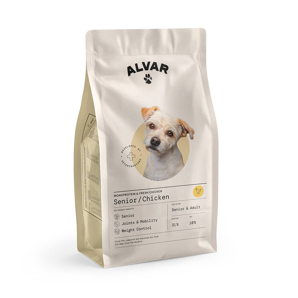 Alvar Pet Senior/Chicken koiran kuivaruoka