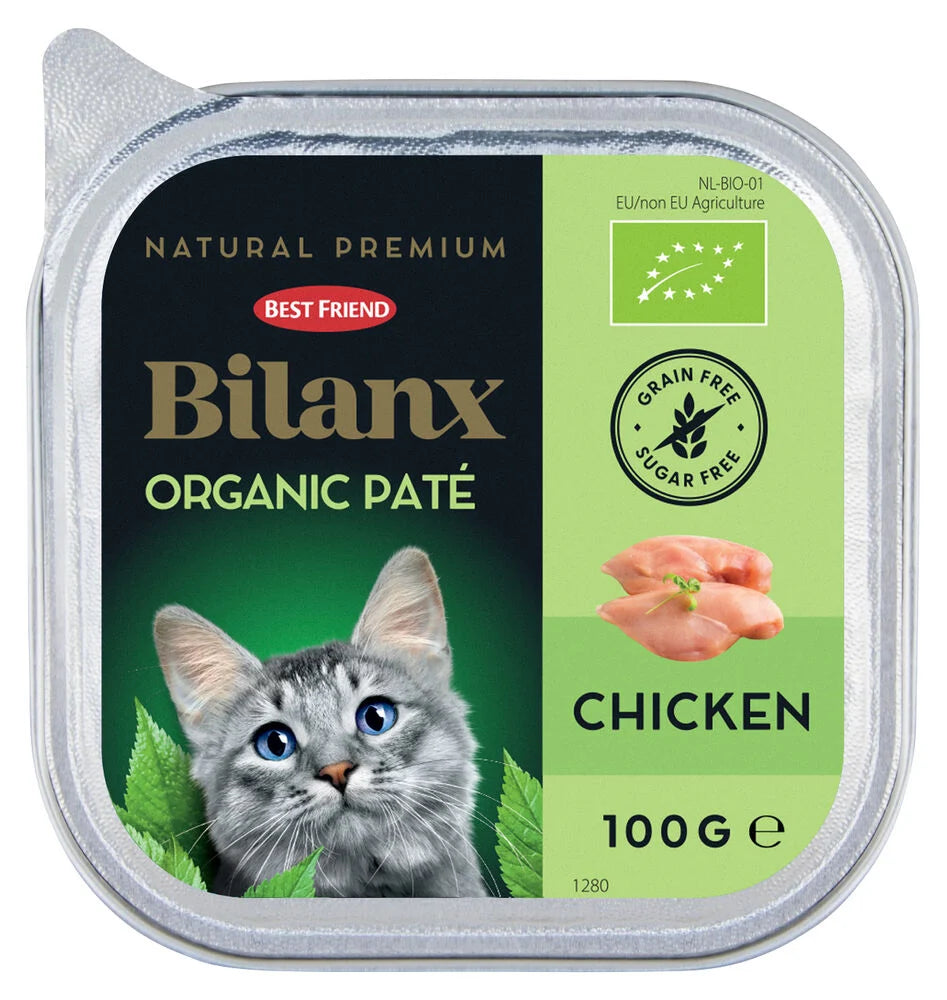Best Friend Bilanx luomu kanapatee kissalle 16 x 100 g