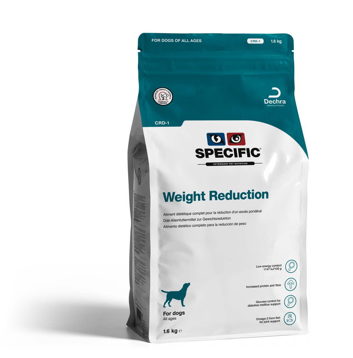 Specific CRD-1 Weight Reduction koiralle