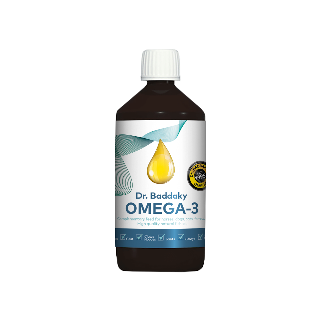 Dr. Baddaky Omega-3 koirille, kissoille ja hevosille