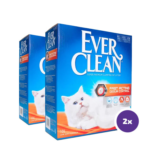Ever Clean Fast Acting Odour Control kissanhiekka 2 x 10 L TUPLAPAKKAUS
