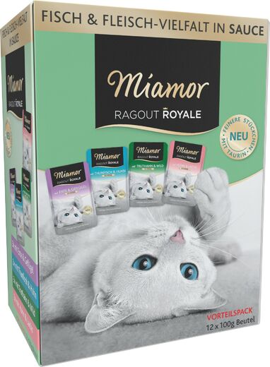 Miamor Ragout Royale Sauce Lajitelma kissalle 12×100 g
