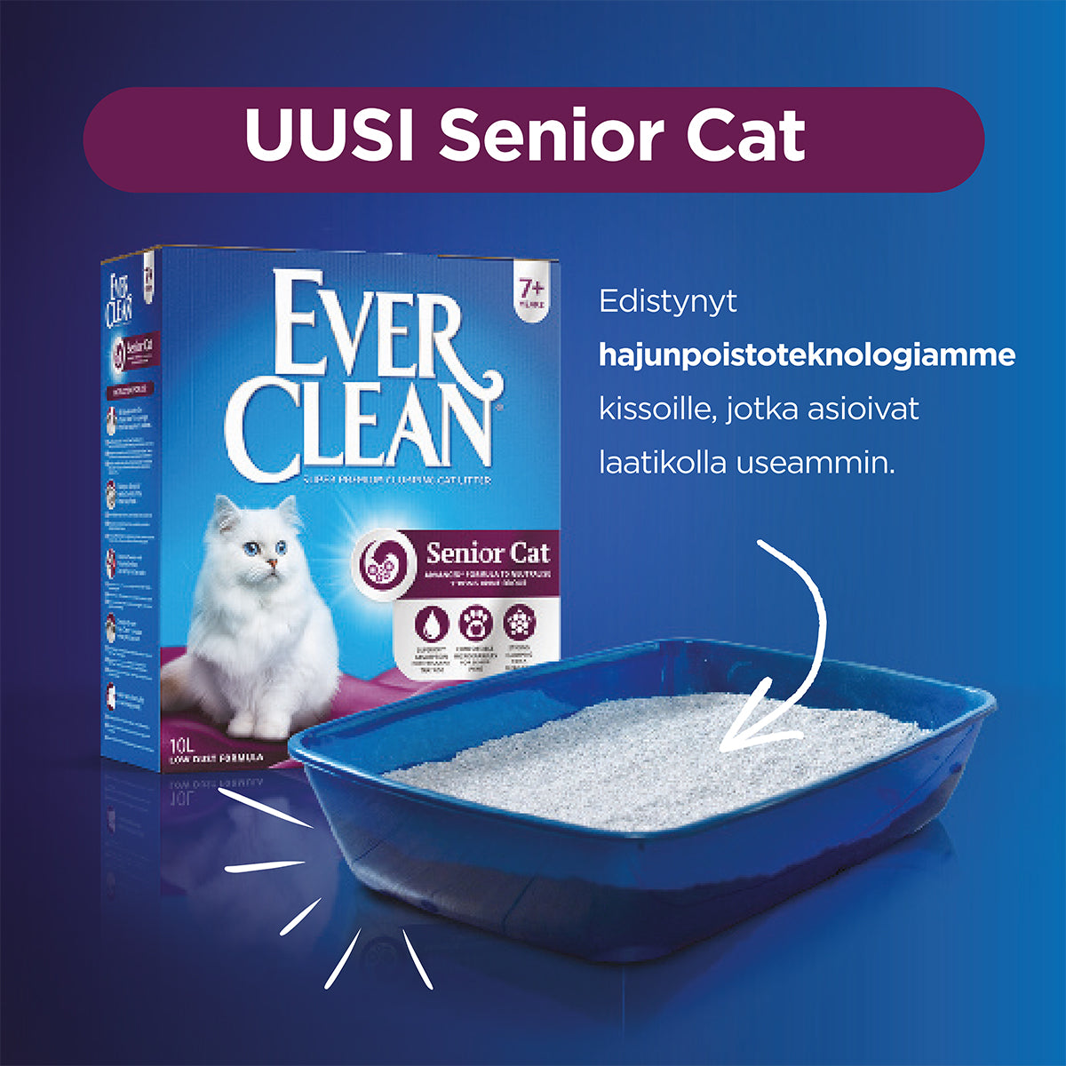 Ever Clean Senior 7+ kissanhiekka