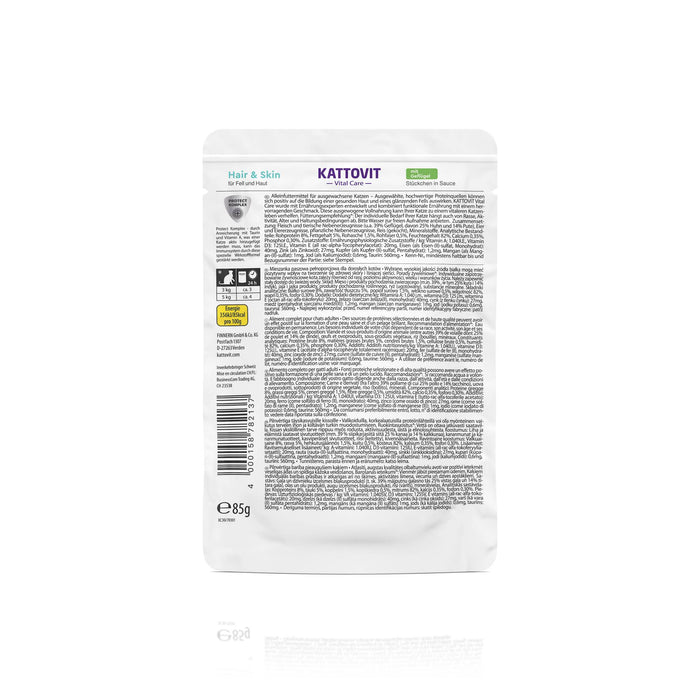Kattovit Vital Care Hair & Skin siipikarja 24 x 85 g SÄÄSTÖPAKKAUS