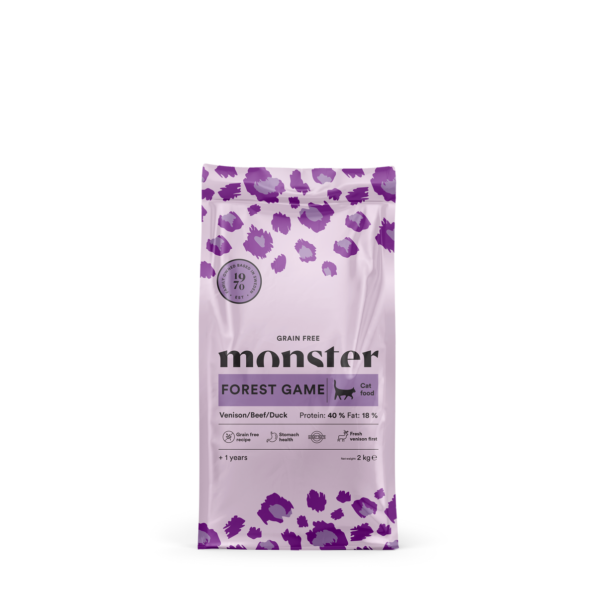 Monster Cat Grain Free Forest Game kissalle 2 kg