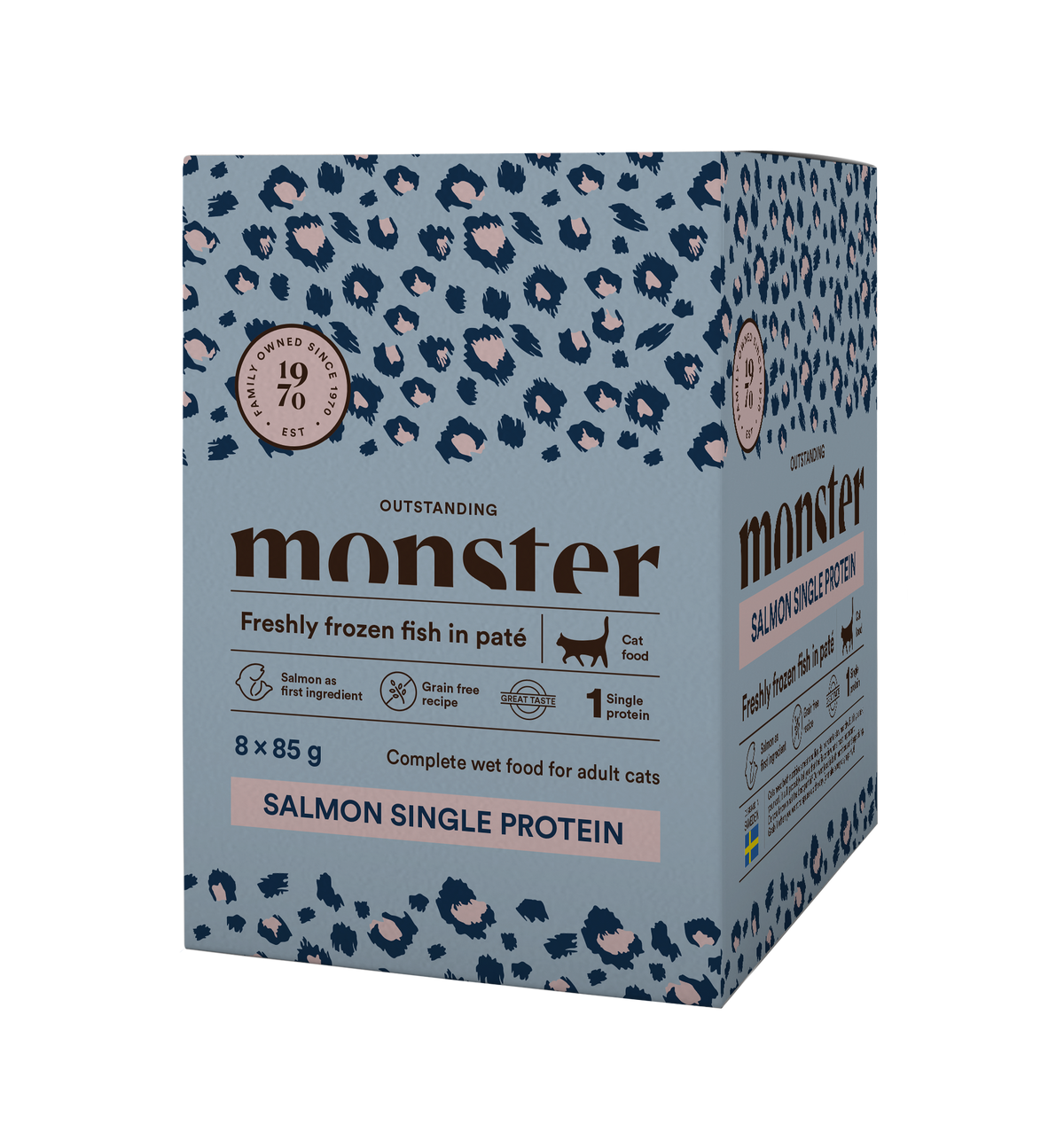 Monster Cat Pouches Adult Salmon kissalle 8 x 85 g
