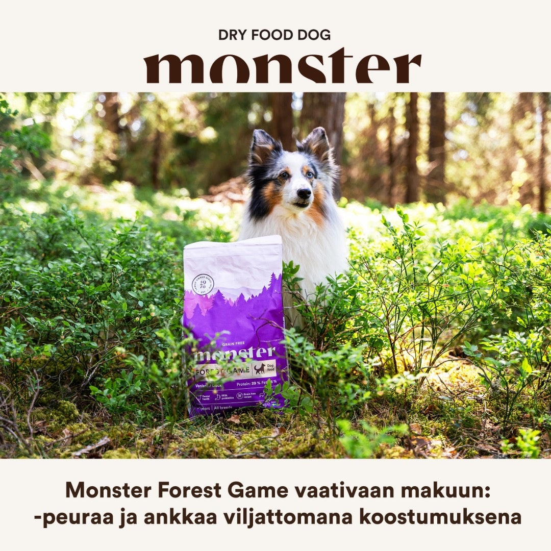 Monster Dog Grain Free Forest Game Venison-Duck koiralle