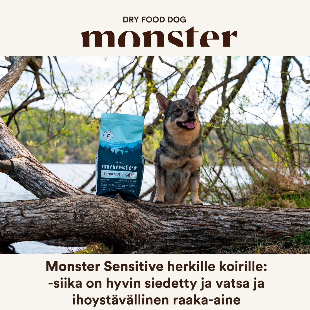 Monster Dog Original Adult Sensitive White Fish koiralle