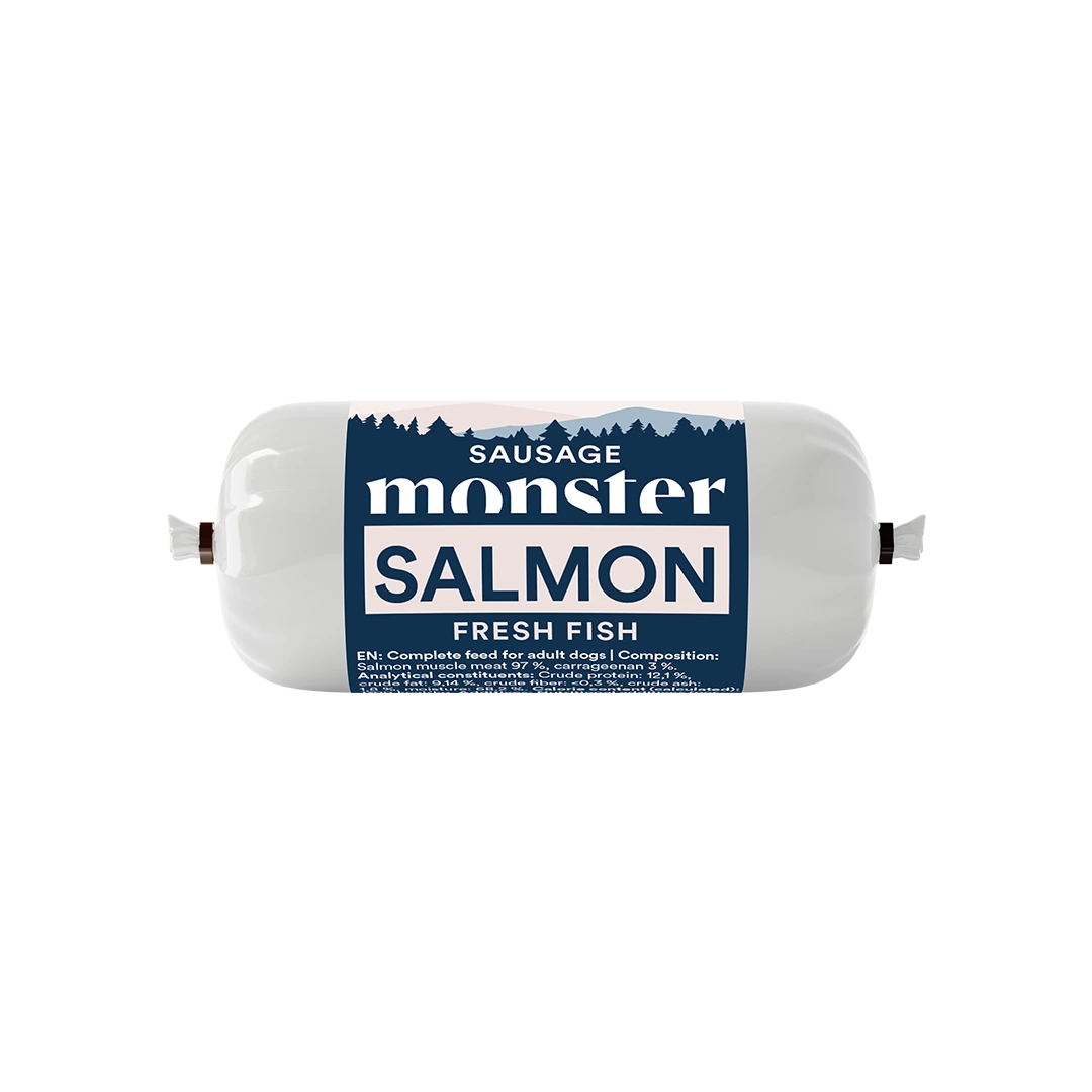 Monster Dog Salmon Sausage