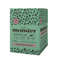 Monster Cat Pouches Adult Lamb kissalle 8 x 85 g