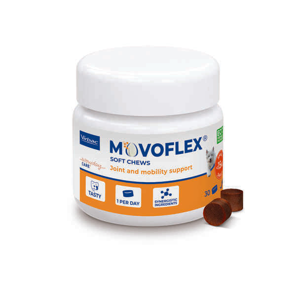 Movoflex S alle 15 kg painoisille koirille 30 kpl