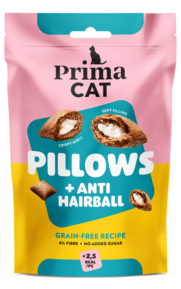 PrimaCat Pillows Anti Hairball makupala kissoille 60 g