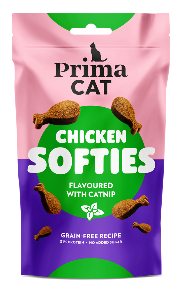PrimaCat Softies Chicken-Catnip makupala kissoille 50 g