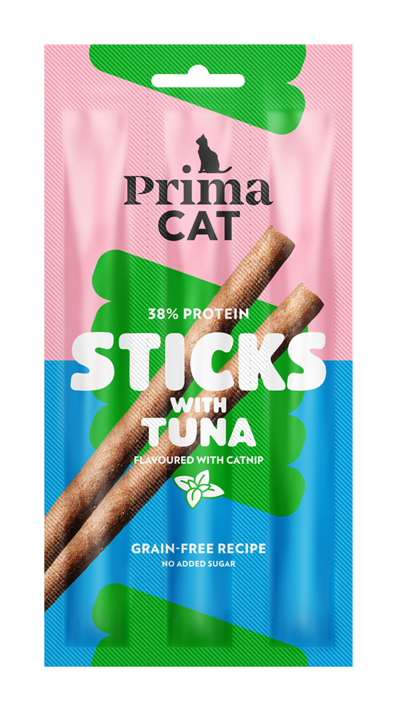 PrimaCat Sticks Tuna-Catnip makupala kissoille 15 g