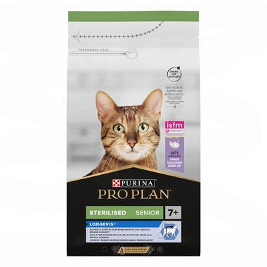 Pro Plan Cat Sterilised Senior 7+ Longevis Turkey 1,5 kg
