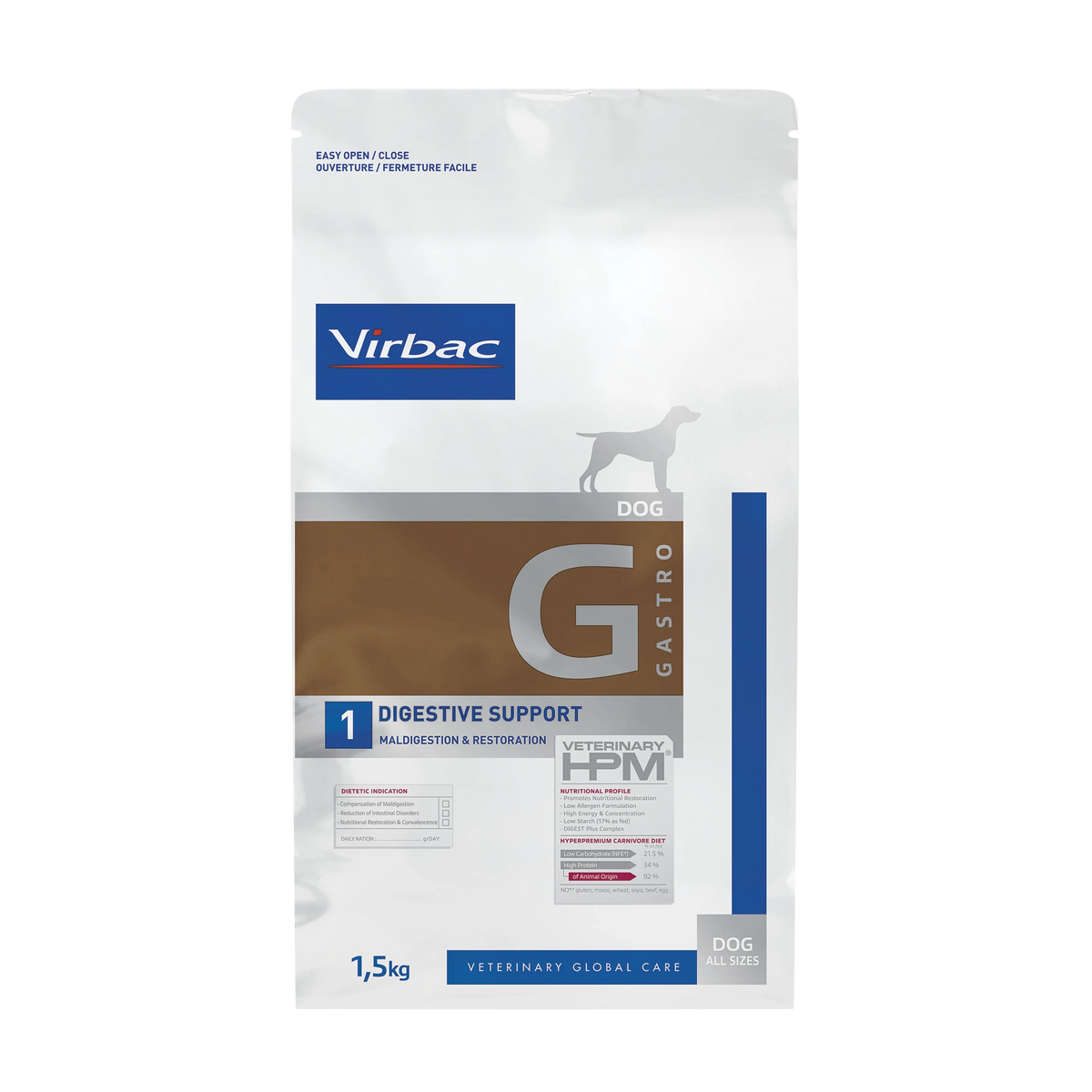 Virbac Veterinary HPM G1 Digestive Support koiralle