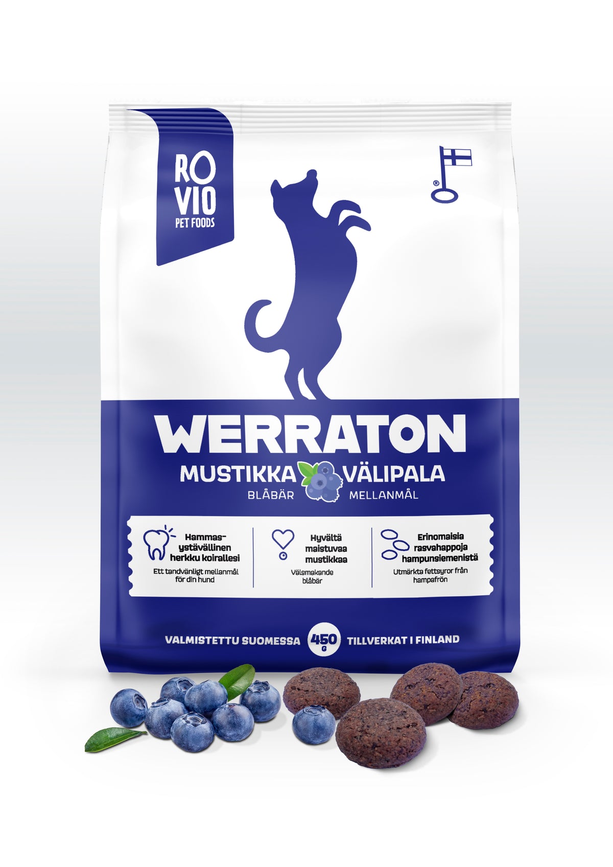 Werraton Mustikka koiran välipala 450 g