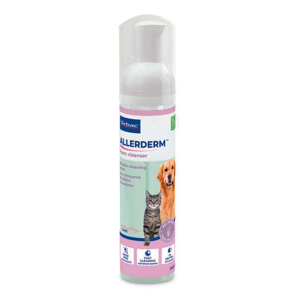 Allerderm Foam Cleanser koirille ja kissoille 200 ml