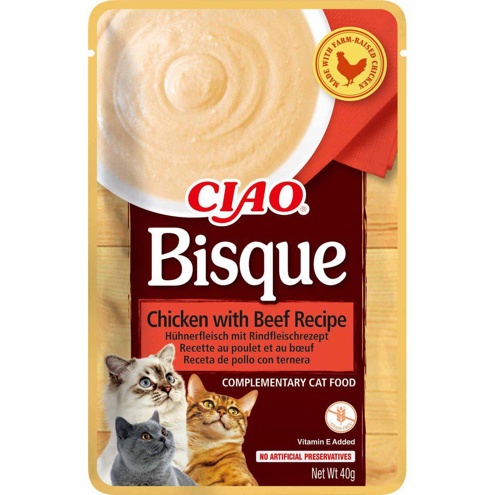 Ciao Bisque kana & nauta sose kissalle 40 g MAISTELUPAKKAUS