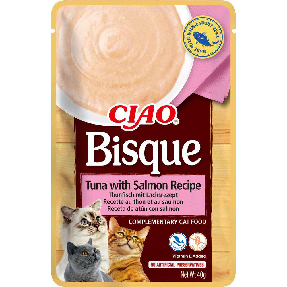 Ciao Bisque tonnikala & lohi sose kissalle 12 x 40 g