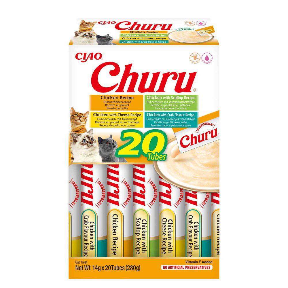 Churu kana herkkutahnalajitelma kissalle 20 x 14 g