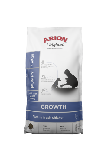 Arion Growth Large kana koiralle 12 kg