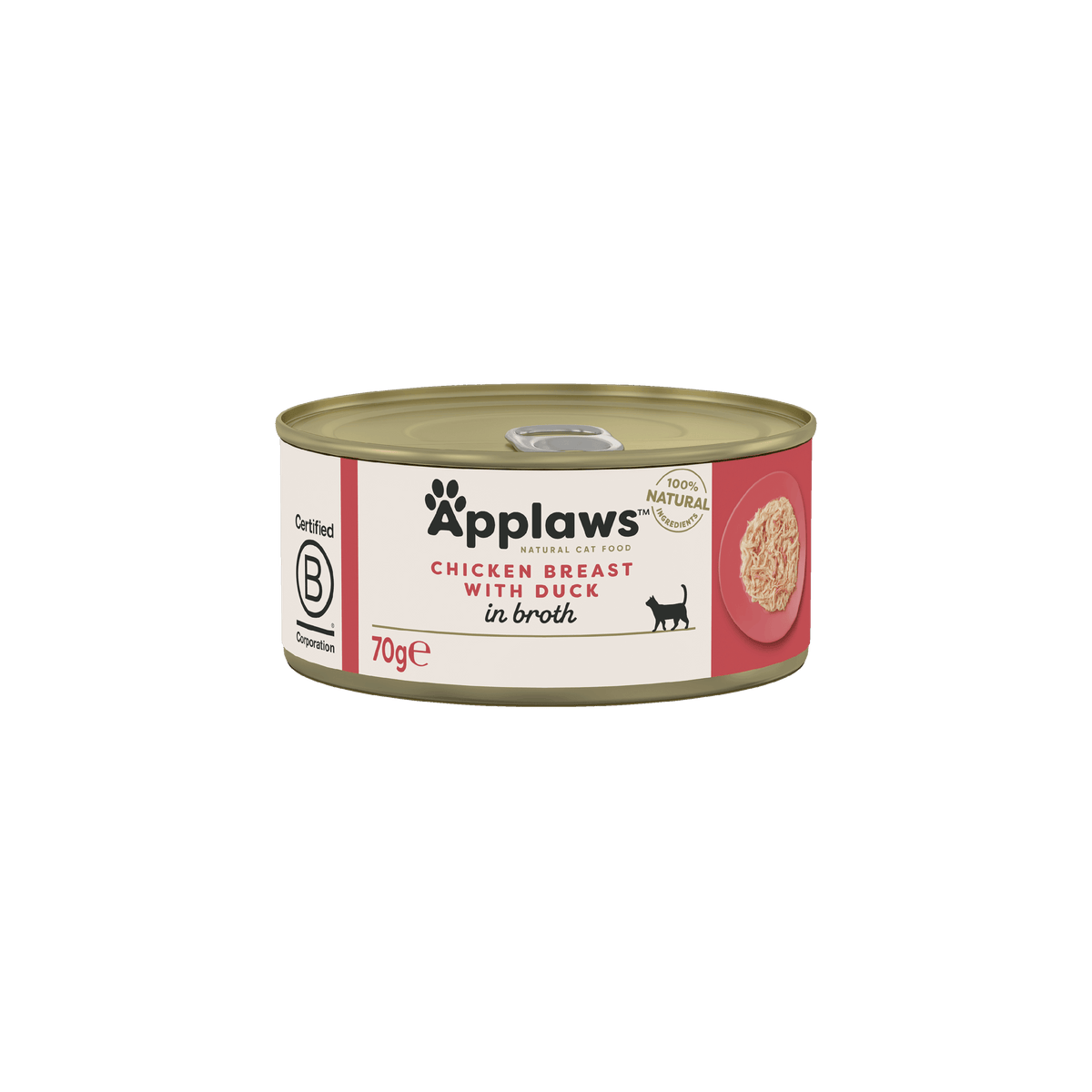 Applaws Kissa kananrinta & ankka purkki 70 g MAISTELUPAKKAUS