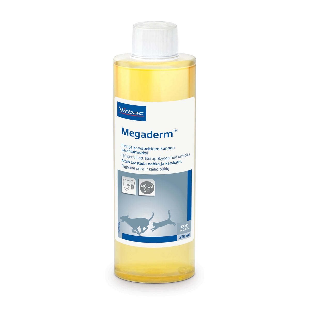 Megaderm rasvahappovalmiste kissalle ja koiralle 250 ml