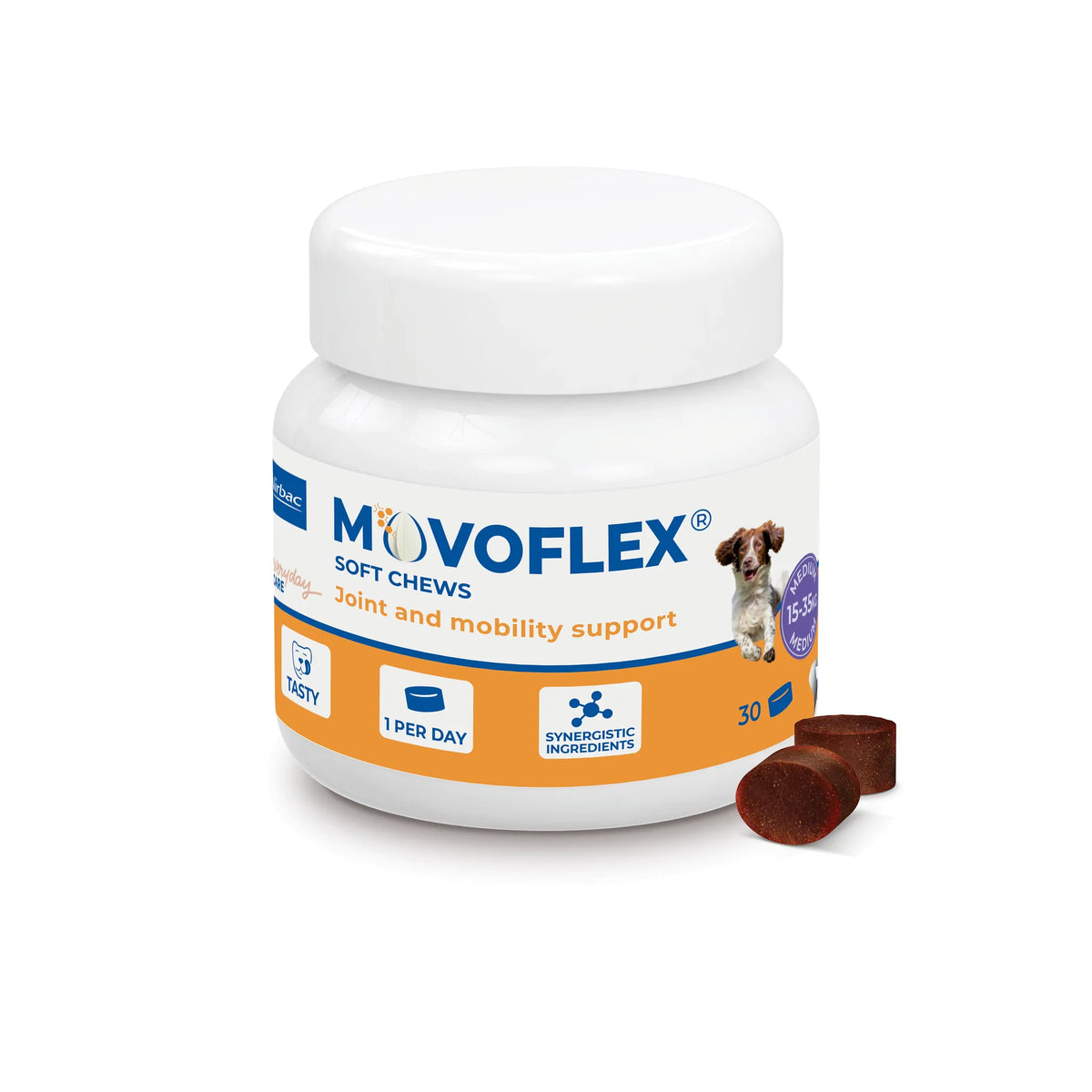 Movoflex M 15-35 kg painoisille koirille 30 kpl