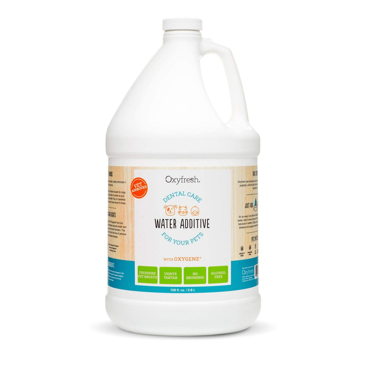 Oxyfresh Water Additive with Oxygene liuos kissalle ja koiralle