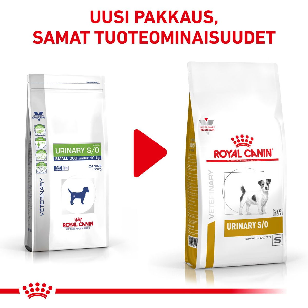 Royal Canin Veterinary Diets Urinary S/O Small Dogs koiran kuivaruoka