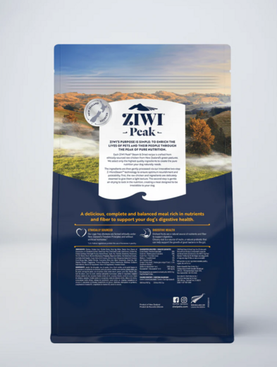 ZiwiPeak Steam & Dried Kana Koiralle
