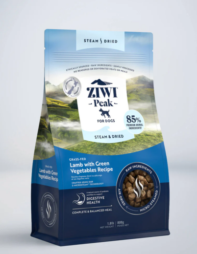 ZiwiPeak Steam & Dried Lammas Koiralle