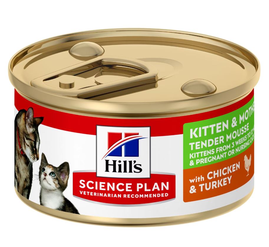 Hill's SP Kitten & Mother Tender Mousse with Chicken & Turkey kissalle 85 g MAISTELUPAKKAUS