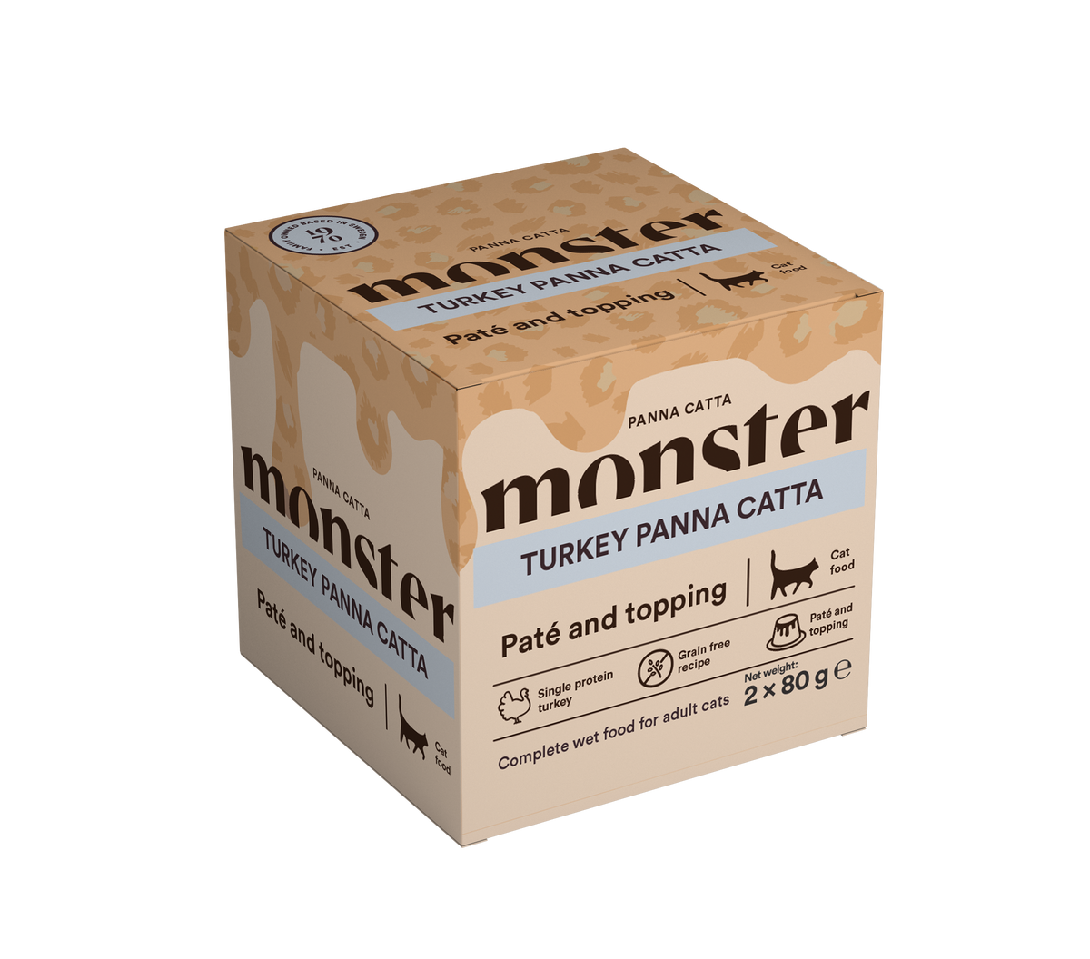 Monster Cat Panna Catta Turkey kissalle 2 x 80 g