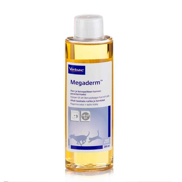 Megaderm rasvahappovalmiste kissalle ja koiralle 250 ml