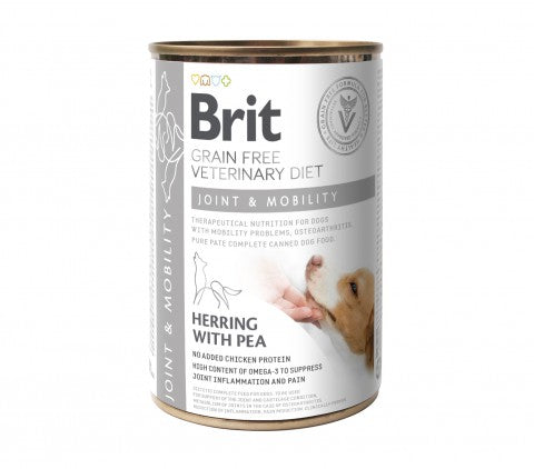 Brit Veterinary Diet Joint & Mobility Herring with Pea koiralle 400 g MAISTELUPAKKAUS
