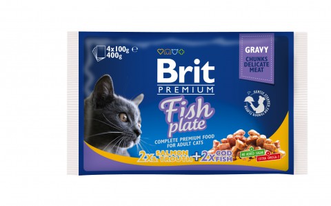 Brit Premium Cat Kalalajitelma 4 x 100 g