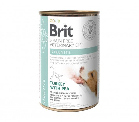 Brit Veterinary Diet Struvite Turkey with Pea koiralle 6 x 400 g