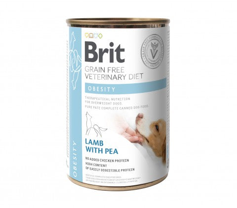 Brit Veterinary Diet Obesity Lamb with Pea koiralle 6 x 400 g