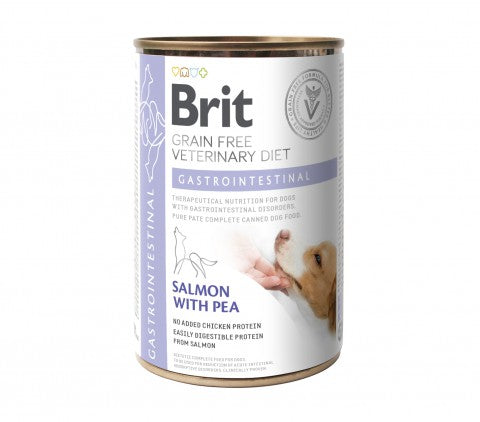Brit Veterinary Diet Gastrointestinal Salmon koiralle 400 g MAISTELUPAKKAUS